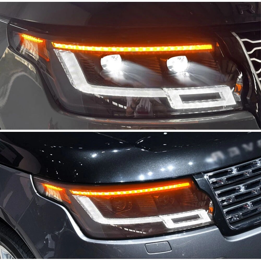 LED DRL Headlight For Range Rover Sport 2013 2014 2015 2016 2017 Start Up Animation Turn Signal Assembly