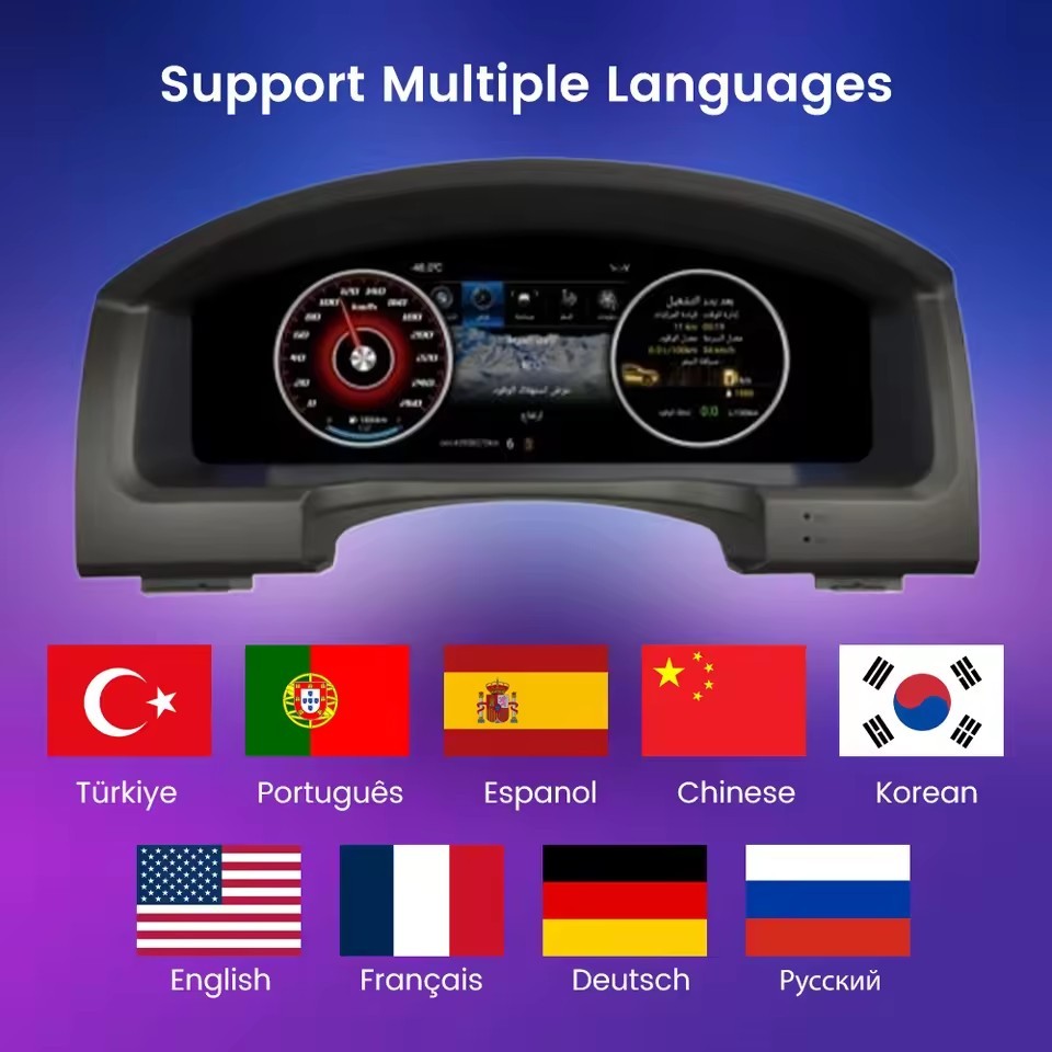 12.3'' Inch Car Digital Virtual Cockpit Speedometer Instrument For Toyota Land Cruiser 2008-2019 | PareiAuto