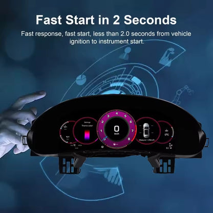 12.3" Inch LCD Digital Instrument Cluster For Porsche Cayenne 2002 2003 2004 2005 2006 2007 2008 2009 Speedometer | PareiAuto