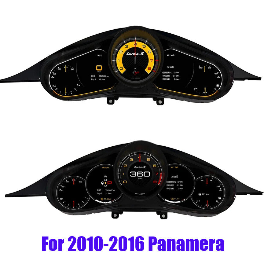 Digital LCD Screen Dashboard For Porsche Panamera 2010 2011 2012 2013 2014 2015 2016 Cluster Speedometer | PareiAuto