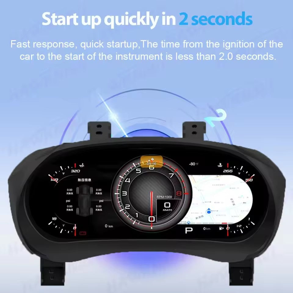 12.3" Inch LCD Dashboard For Cadillac ATS 2014 2015 2016 2017 Car Digital Instrument Cluster Speedometer | PareiAuto