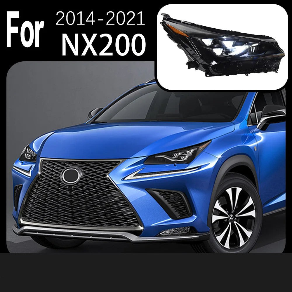 For Lexus NX200 LED Headlight 2015 2016 2017 2018 2019 2020 NX300 NX300H Upgrade DRL Angel Eyes Lamps LED Headlight Assembly