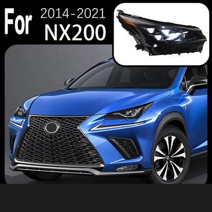 For Lexus NX200 LED Headlight 2015 2016 2017 2018 2019 2020 NX300 NX300H Upgrade DRL Angel Eyes Lamps LED Headlight Assembly