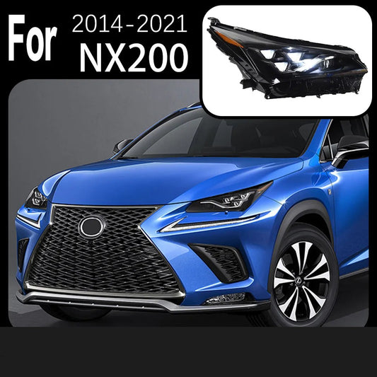 For Lexus NX200 LED Headlight 2015 2016 2017 2018 2019 2020 NX300 NX300H Upgrade DRL Angel Eyes Lamps LED Headlight Assembly