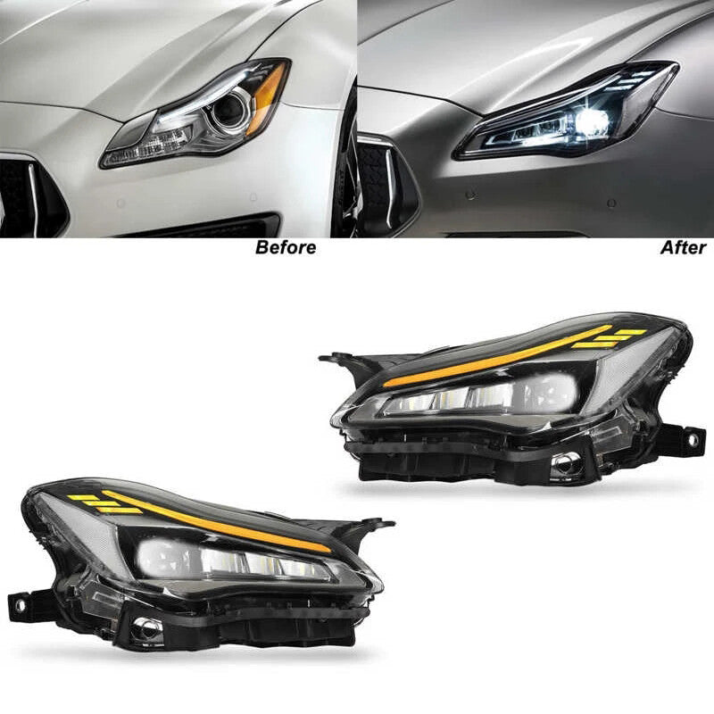 LED Headlights For Maserati Quattroporte 2013 2014 2015 2016 2017 Front Turn Signal Assembly LED Headlight Assembly
