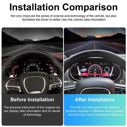 LCD Digital Cluster Dashboard For Dodge Durango 2011-2020 Speedometer CarPlay | PareiAuto