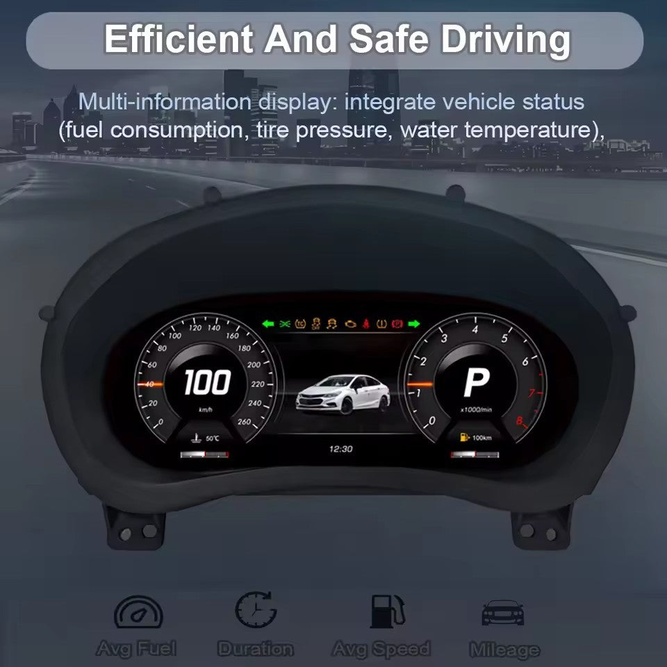 For Chevrolet Equinox 2017 2018 2019 2020 2021 2022 2023 12.3" Inch Digital Speedometer Lcd Instrument Cluster | PareiAuto