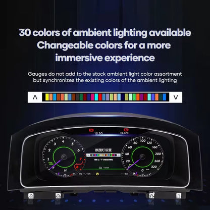 12.3" Lcd Digital Dashboard Cluster For VW Golf7 MK7 2013 2014 2015 2017 2018 2019 2020 Carplay Radio | PareiAuto