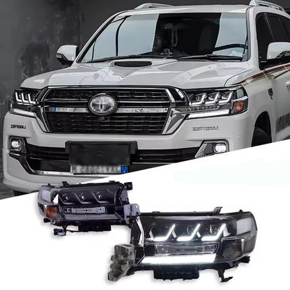 For Toyota LC200 Land Cruiser 2016 2017 2018 2019 2020 2021 Upgrade DRL Dynamic Turn Signal LED Headlight LED Headlight Assembly