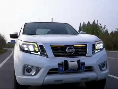 LED Headlights Front DRL Sequential Turn Signal Lights For Nissan NAVARA NP300 2014-2021