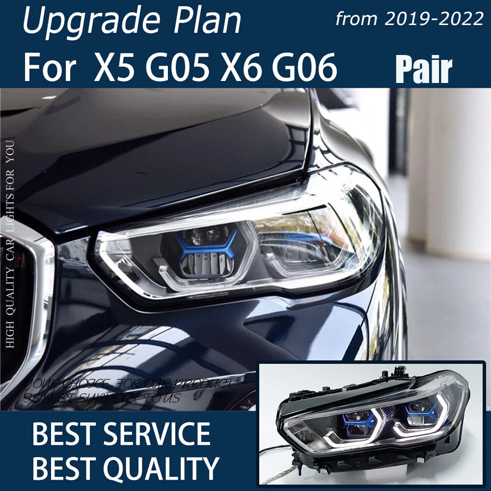 LED Headlights For BMW X5 G05 X6 G06 2019 2020 2021 2022 Sequential Turn Signal Assembly LED Headlight Assembly
