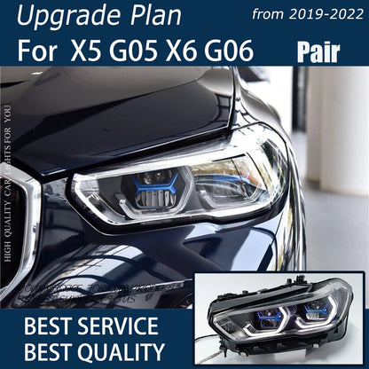 LED Headlights For BMW X5 G05 X6 G06 2019 2020 2021 2022 Sequential Turn Signal Assembly LED Headlight Assembly