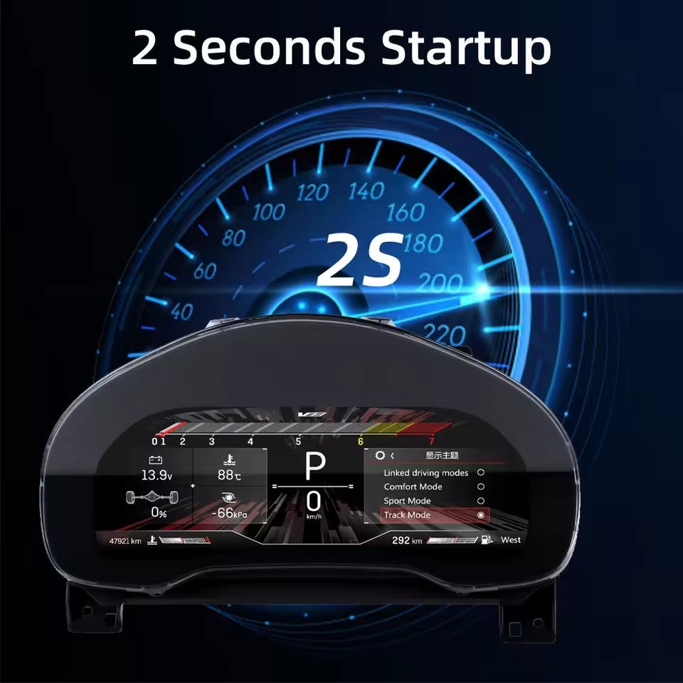 LCD Digital Instrument Cluster For Cadillac XTS/CTS 2014 2015 2016 2017 2018 2019 Virtual Cockpit 12.3" Inch | PareiAuto