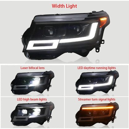 LED DRL Headlight For Range Rover Sport 2013 2014 2015 2016 2017 Start Up Animation Turn Signal Assembly