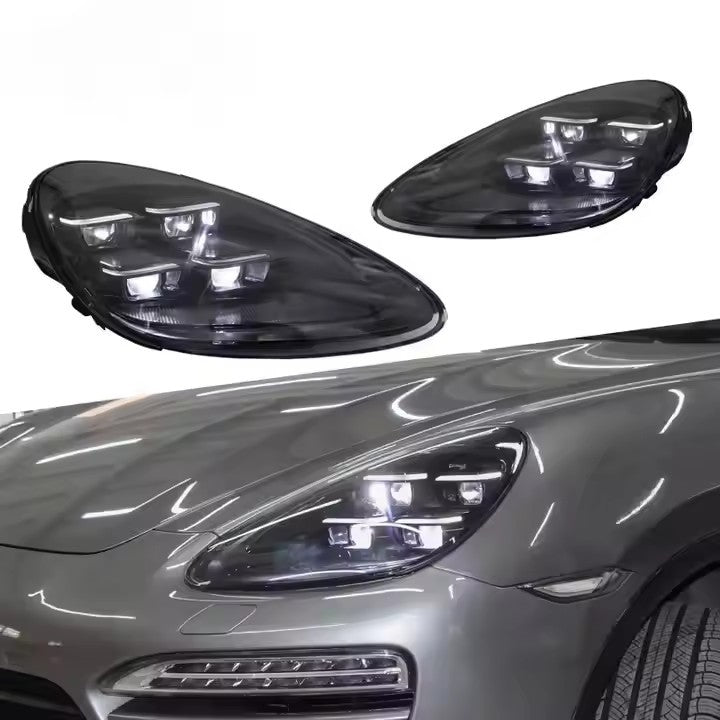 For Porsche Cayenne 2011-2018 Start up Animation Front DRL Lamps LED Headlight Assembly
