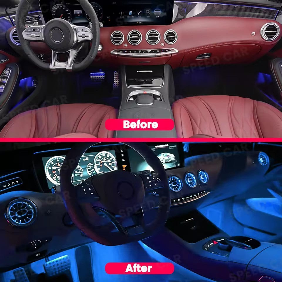 Color Air Outlet 7/64 For Mercedes Benz S-Coupe W217 C217 LED Automotive interior Ambient light
