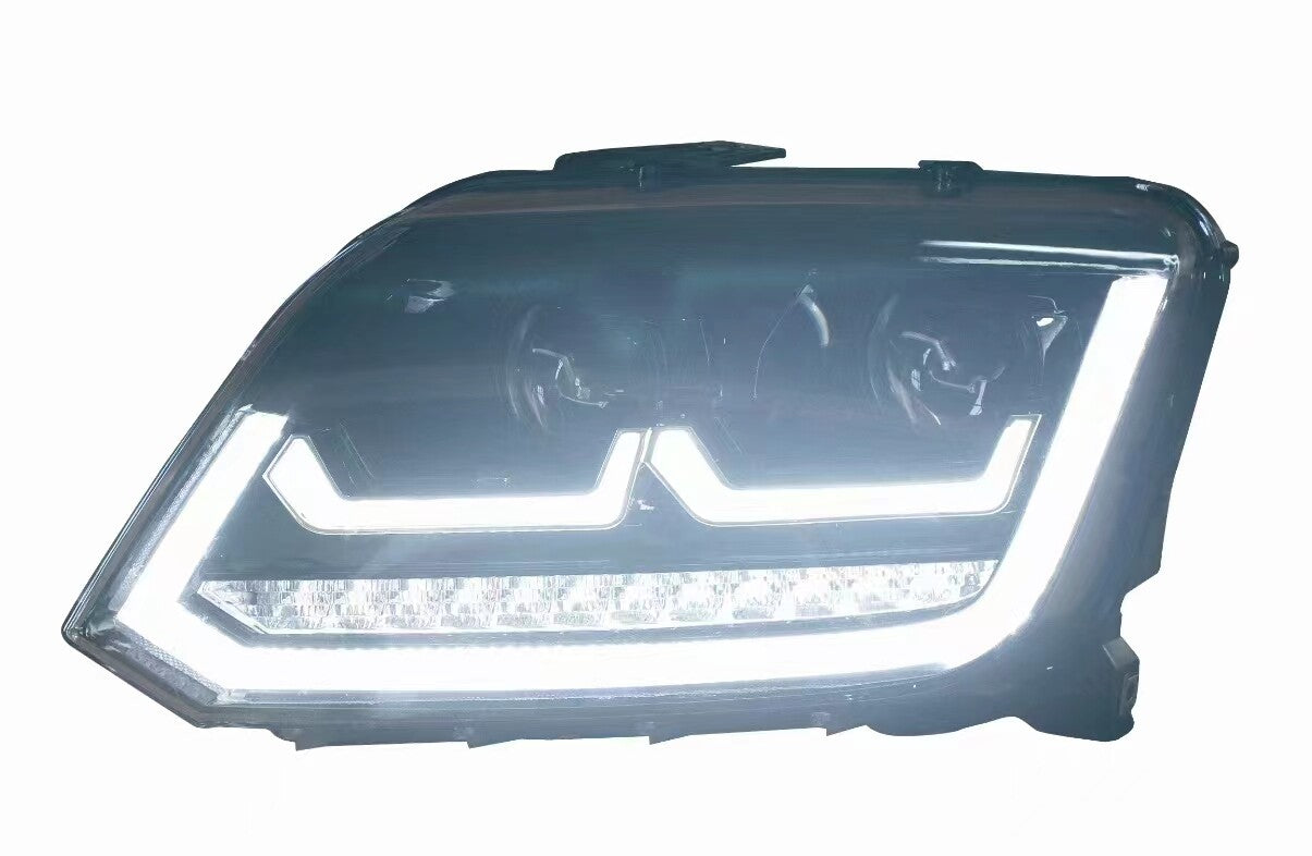 For VW Amarok 2010-2022 LED Headlight Projector Lens DRL Sequential Turn Signal Animation