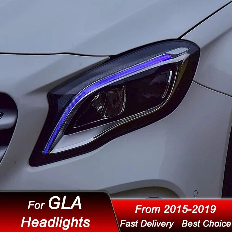 LED Headlights Assembly For Benz GLA GLA200 GLA180 2015-2019 Front DRL Turn Signal Headlamp LED Headlight Assembly