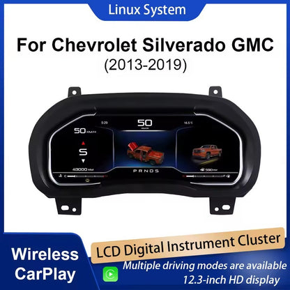 Car LCD Digital Cluster Dashboard Instrument For Chevrolet Silverado GMC SIERRA | PareiAuto