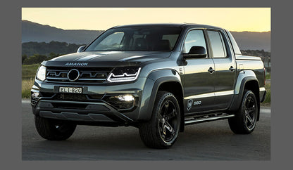 For VW Amarok 2010-2022 LED Headlight Projector Lens DRL Sequential Turn Signal Animation