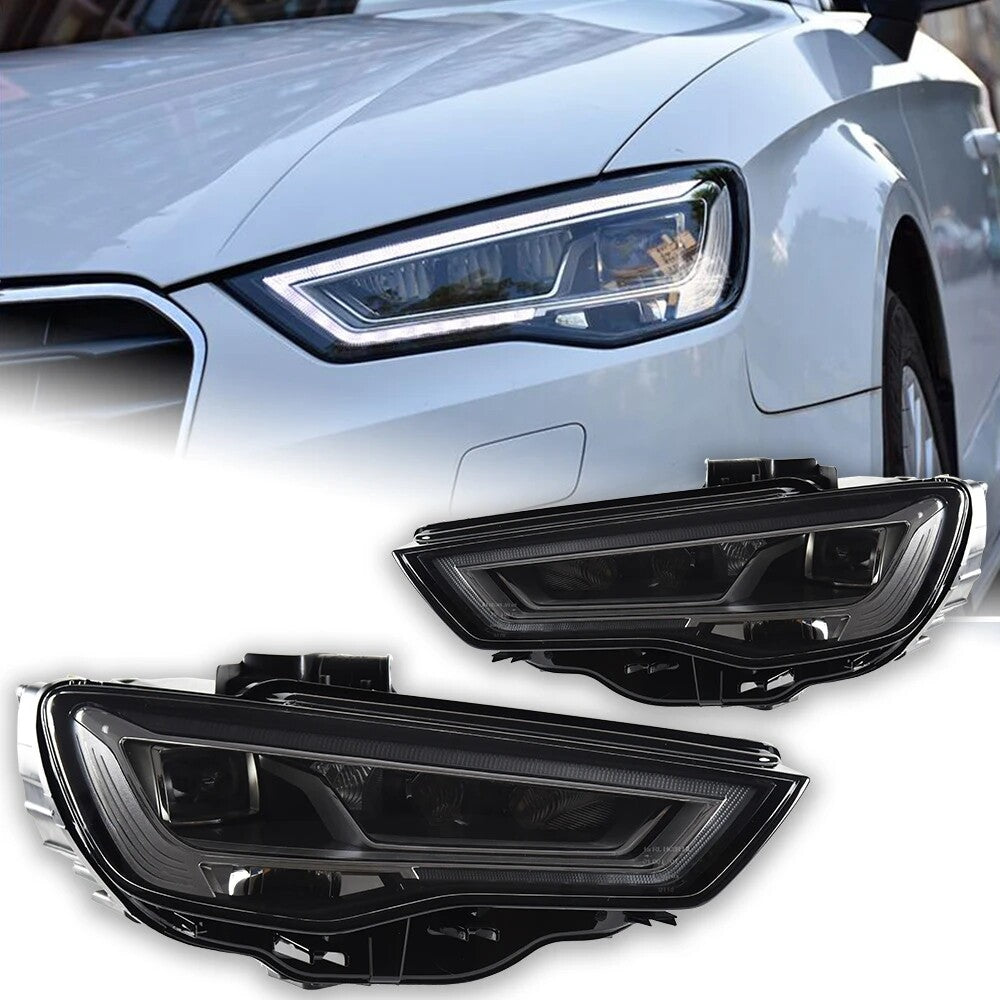 LED Headlights For Audi A3 8V S3 2013-2016 DRL Sequential Turn Signal Headlamps Assembly LED Headlight Assembly
