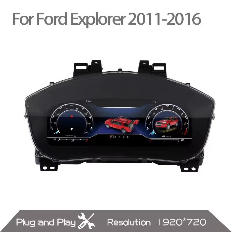 12.3" Inch For Ford Explorer 2011 2012 2013 2014 2015 LCD Digital instrument cluster support Carplay | PareiAuto