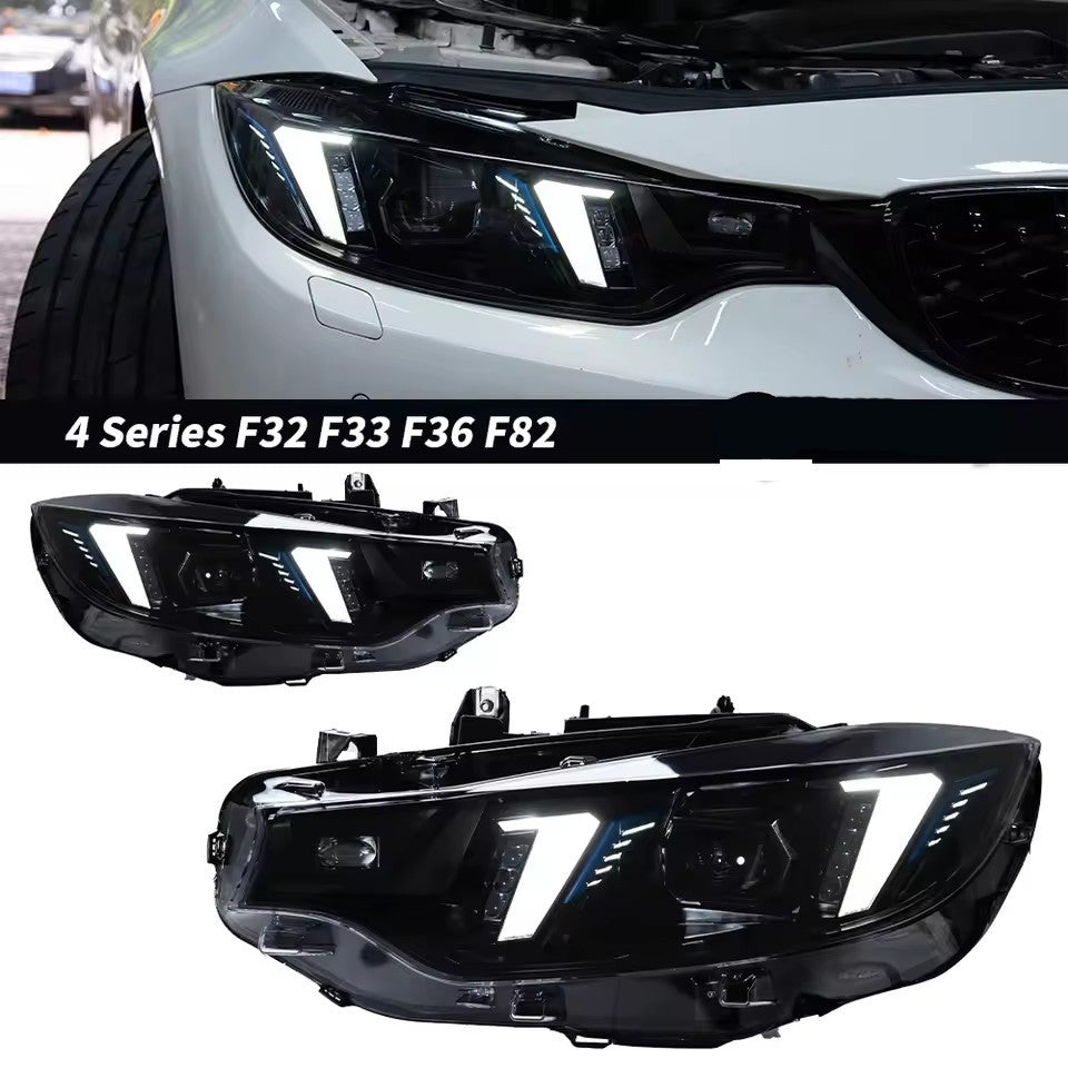 For BMW F32 4 Series F33 F36 M4 2013-2019 LED DRL Headlights Start up Animation LED Headlight Assembly