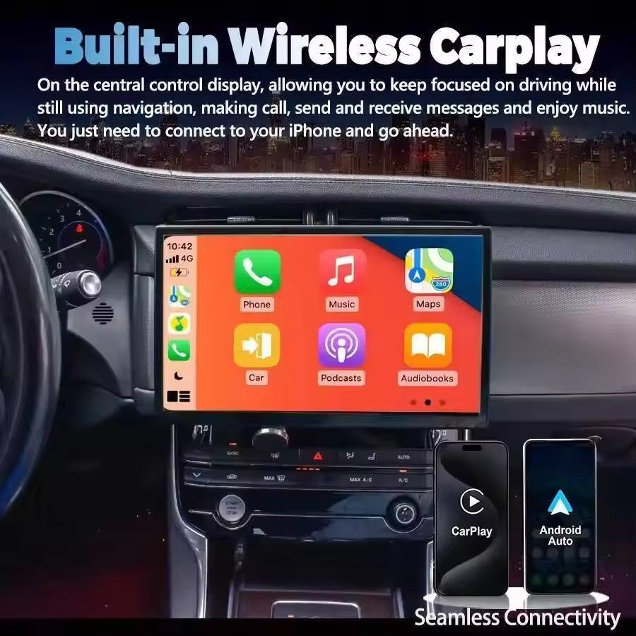 Wireless CarPlay For Jaguar XE/F-PACE X760 X761 2016-2019 Car Radio Multimedia Player GPS Navigation LED Headlight Assembly