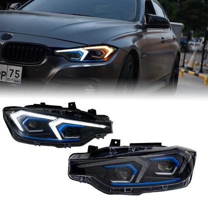 LED Headlights For BMW F30 F35 3 Series 2013 2014 2015 2016 2017 2018 2019 Front DRL Turn Signal Assembly LED Headlight Assembly
