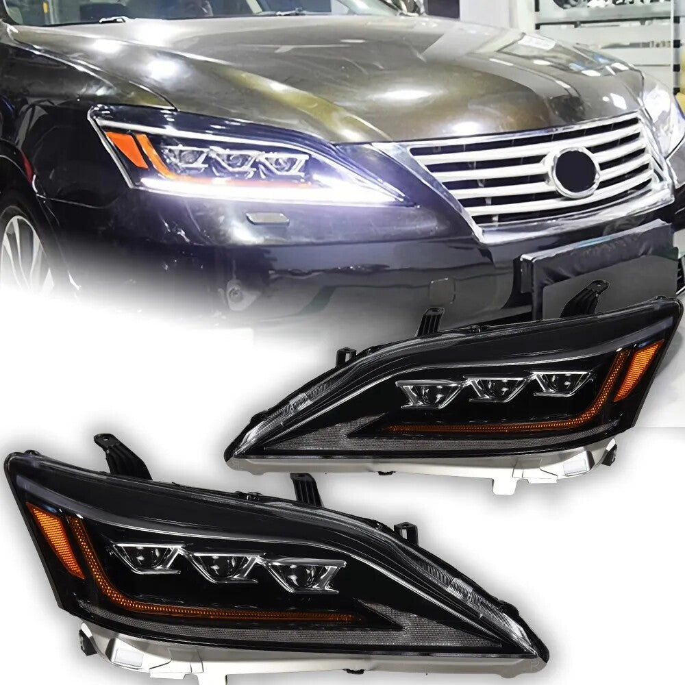 LED Headlights For Lexus ES200 ES300 2006-2012 DRL Sequential Turn Signal HeadLamps