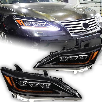 LED Headlights For Lexus ES200 ES300 2006-2012 DRL Sequential Turn Signal HeadLamps