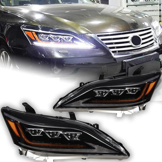 LED Headlights For Lexus ES200 ES300 2006-2012 DRL Sequential Turn Signal HeadLamps