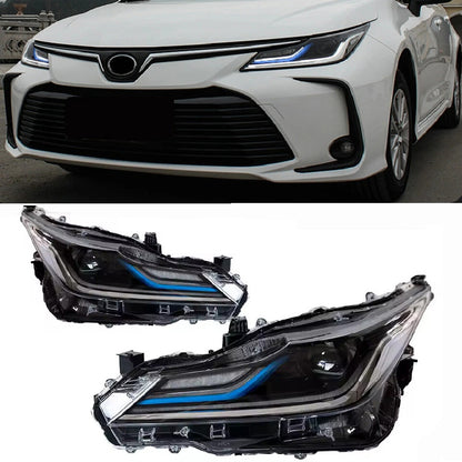 LED Headlights For Toyota Corolla 2019-2022 Sequential Turn Signal Front DRL Lamps Assembly LED Headlight Assembly