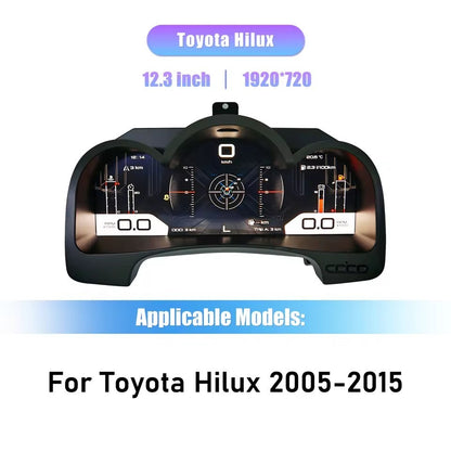 12.3"Inch For Toyota Hilux 2005-2015 LCD Dashboard Car Digital Cluster Instrument | PareiAuto