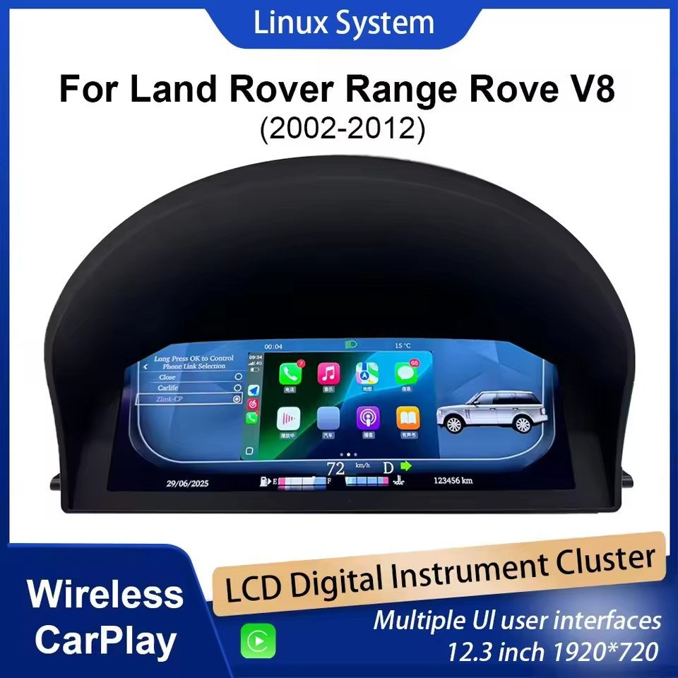 LCD Digital Cluster Dashboard For Land Rover Range Rove V8 2002-2012 Speedometer | PareiAuto