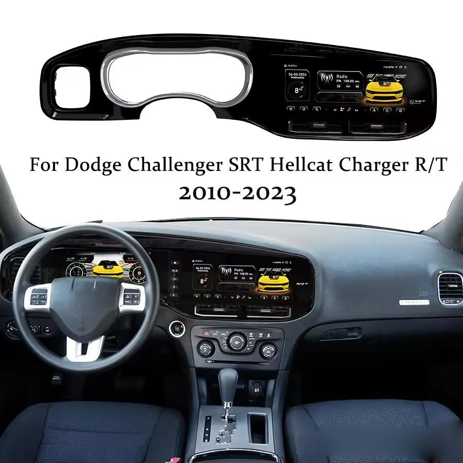 For Dodge Challenger Charger SRT Hellcat 2010-2024 Car Radio Multimedia Player LED Headlight Assembly