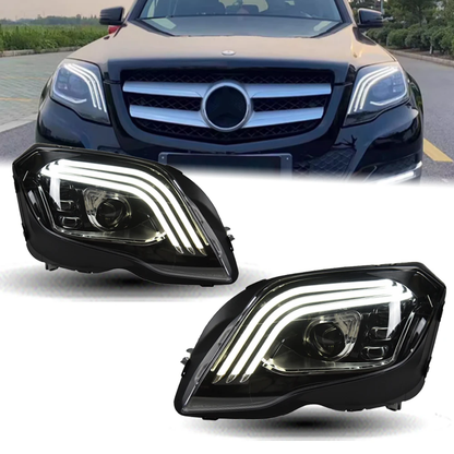 LED Headlights For Benz GLK GLK200 GLK260 GLK300 2008-2015 DRL Sequential Turn Signal Lamps Assembly LED Headlight Assembly