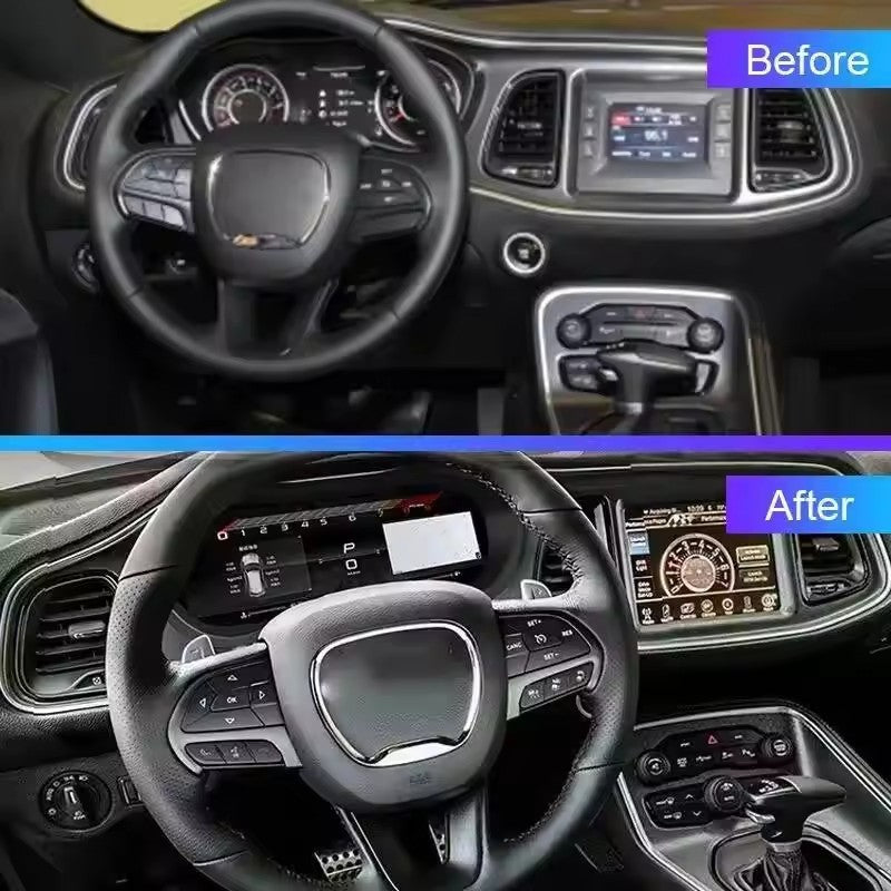 For Dodge Challenger 12.3" Inch LCD Digital Instrument Cluster For 2012-2018 With Carplay | PareiAuto