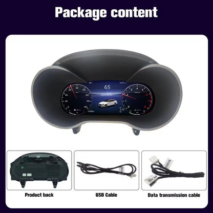 12.3" Inch Digital Instrument Cluster For Benz C200L C/GLC W205/W253 2015 2016 2017 2018 2019 speedometer | PareiAuto