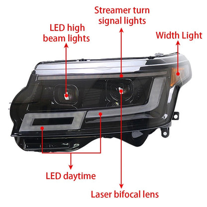 LED DRL Headlight For Range Rover Sport 2013 2014 2015 2016 2017 Start Up Animation Turn Signal Assembly