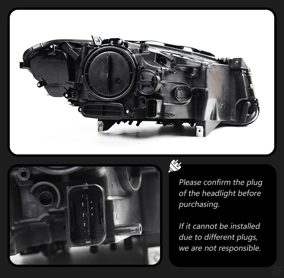 For BMW 5 Series F10 F18 2011-2017 LED Projector Lens Headlights Sequential Turn Signal Headlamps