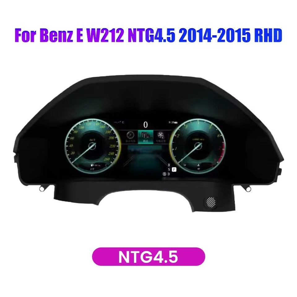 12.3" Inch LCD Digital Dashboard Cluster For Benz E W212 2010 2011 2012 2013 2014 2015 Instrument Panel | PareiAuto