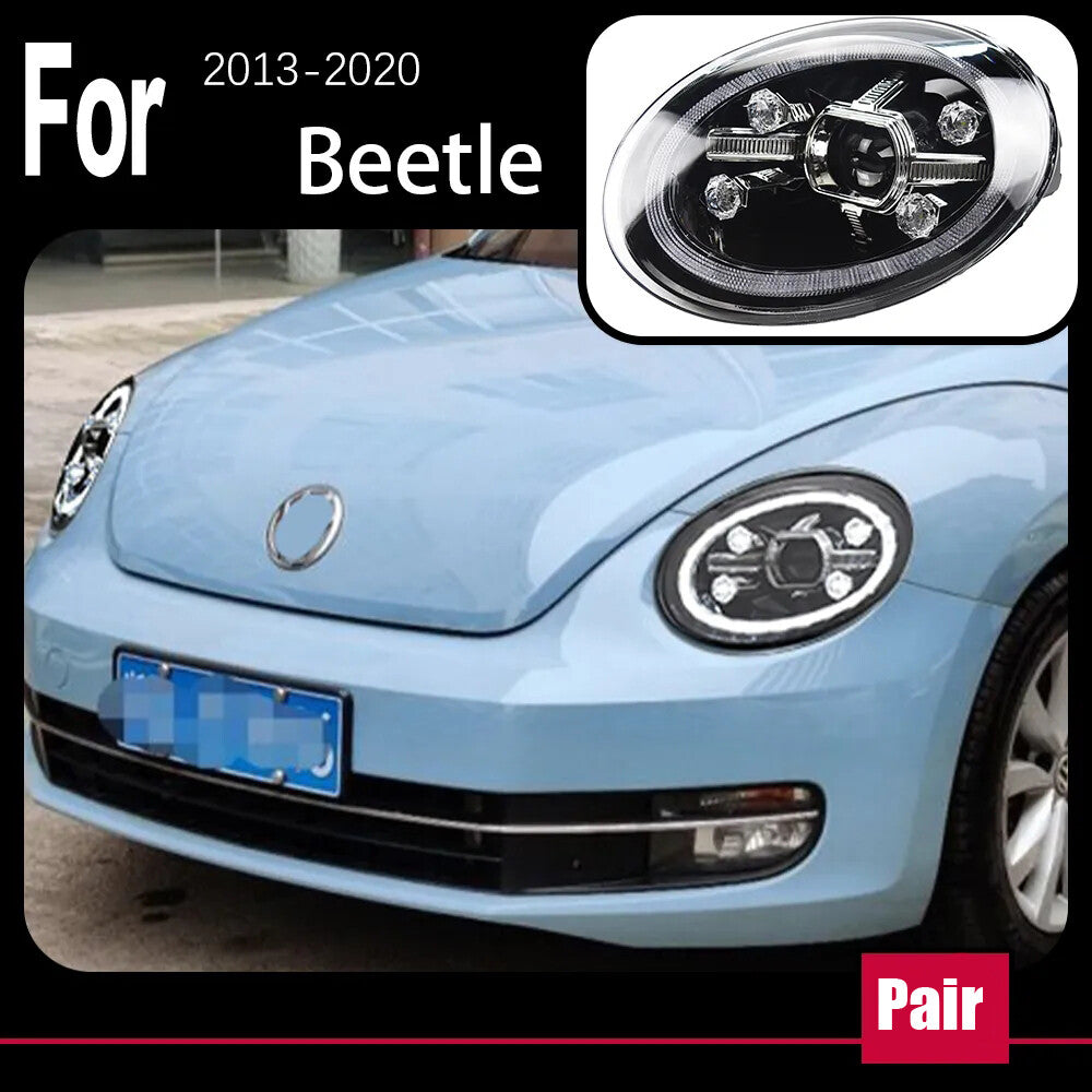 LED Headlights For Beetle 2013-2020 Front DRL Sequential Turn Signal Assembly LED Headlight Assembly