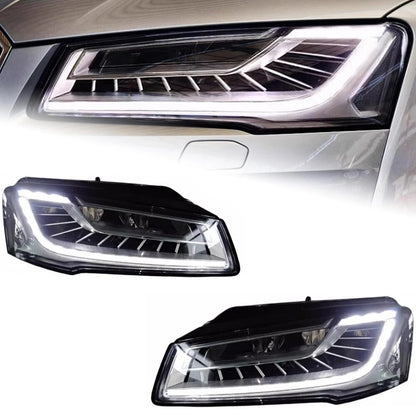 For Audi A8 2011-2017 A8L LED Headlight DRL Dynamic Turn Singal High Low Beam Headlamps LED Headlight Assembly