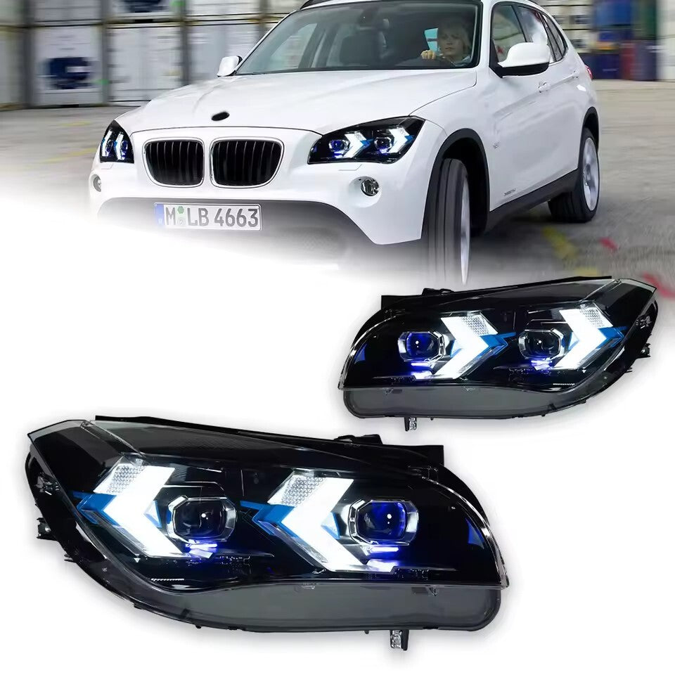 For BMW X1 E84 2011 2012 2013 2014 2015 LED Headlight DRL Front Turn Signal Projector Lens LED Headlight Assembly