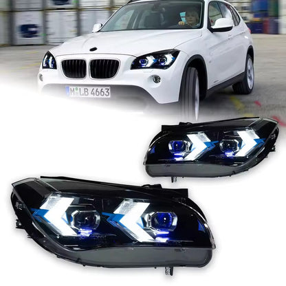 For BMW X1 E84 2011 2012 2013 2014 2015 LED Headlight DRL Front Turn Signal Projector Lens LED Headlight Assembly