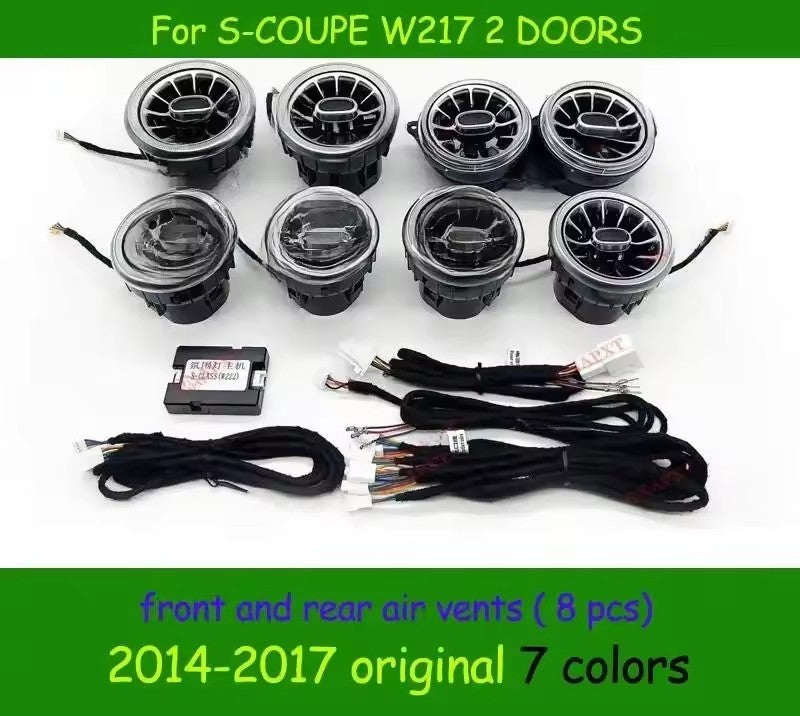Color Air Outlet 7/64 For Mercedes Benz S-Coupe W217 C217 LED Automotive interior Ambient light