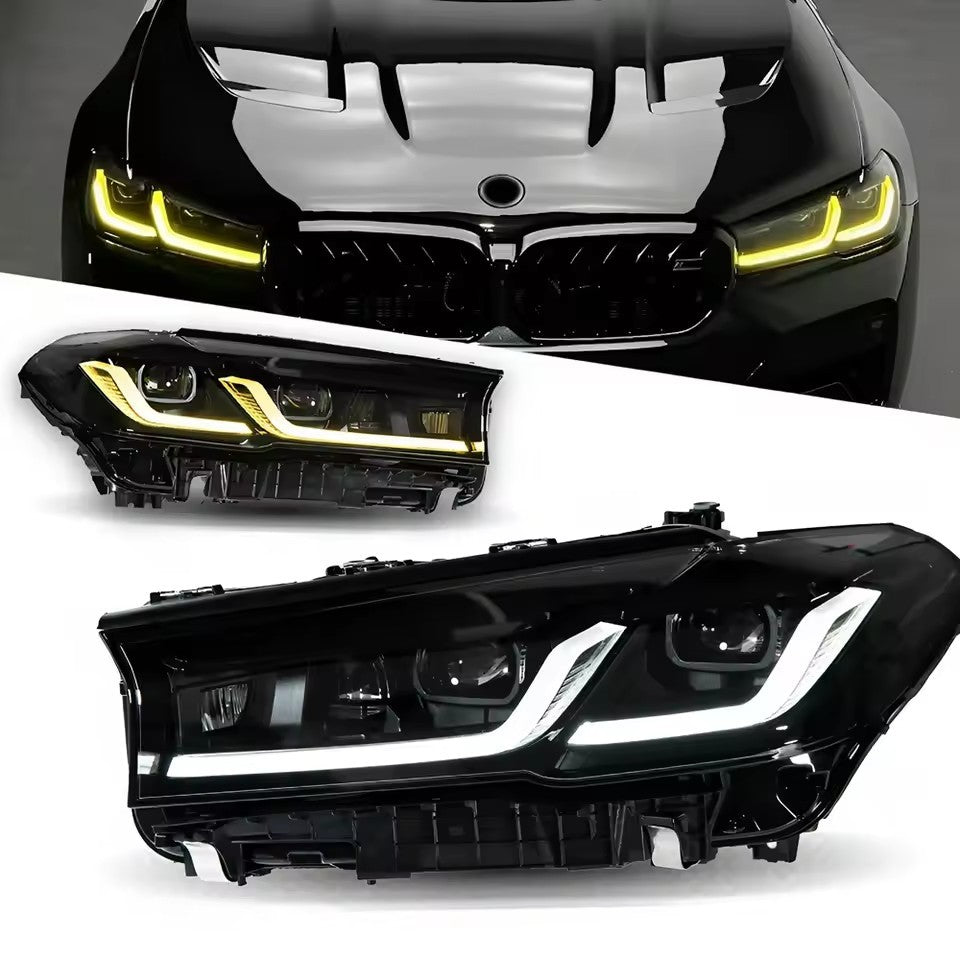 For BMW 5 Series G30 G38 2018 2019 2021 2022 Headlight LED DRL Turn Signal Projector Lens LED Headlight Assembly