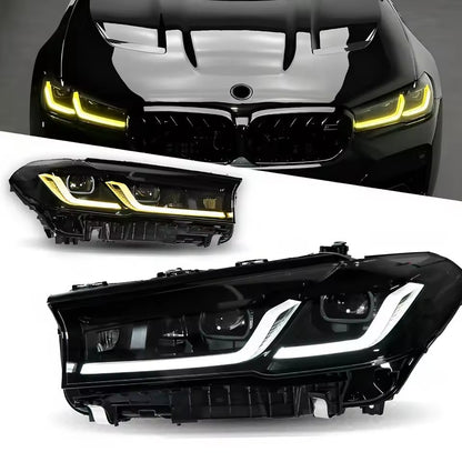 For BMW 5 Series G30 G38 2018 2019 2021 2022 Headlight LED DRL Turn Signal Projector Lens LED Headlight Assembly