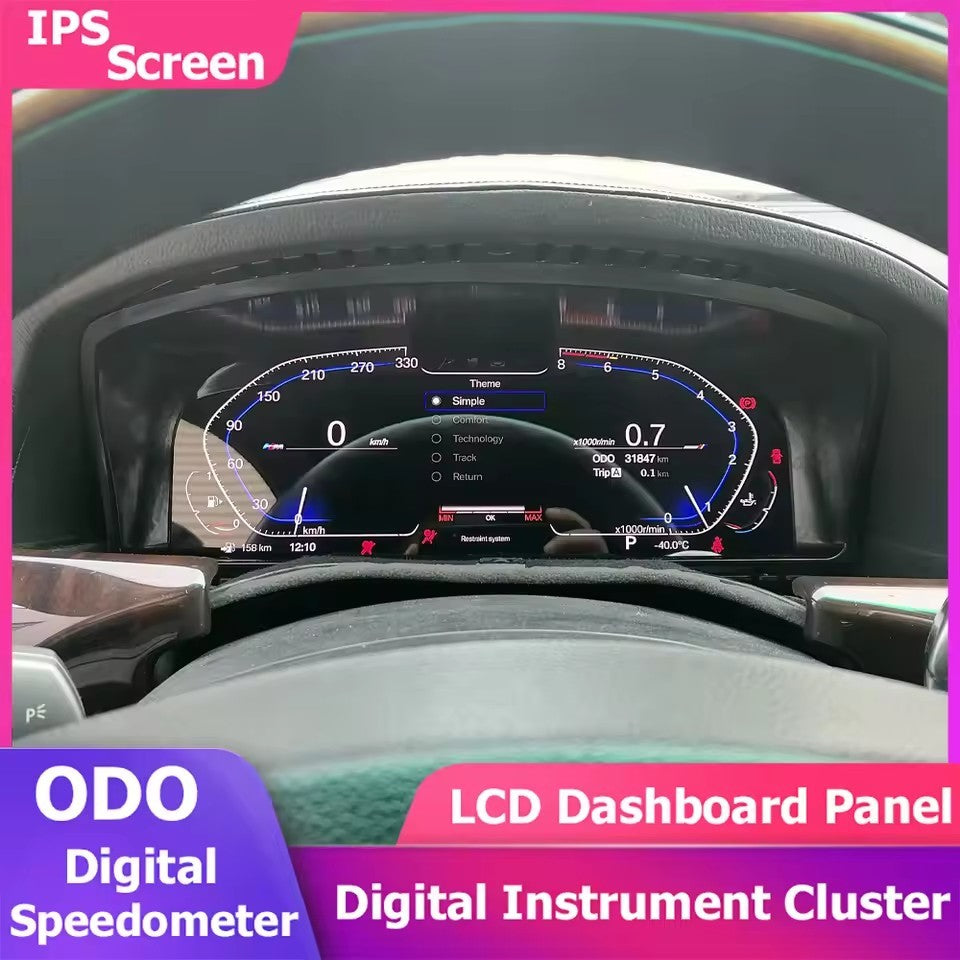 12.3''Digital Instrument Cluster Speedometer For BMW 7 Series E65 E66 2002-2008 | PareiAuto
